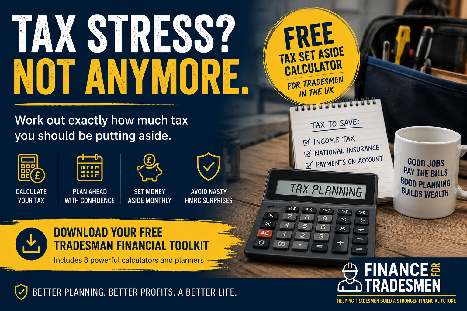 Free Tradesman Tax Set Aside Calculator (UK)