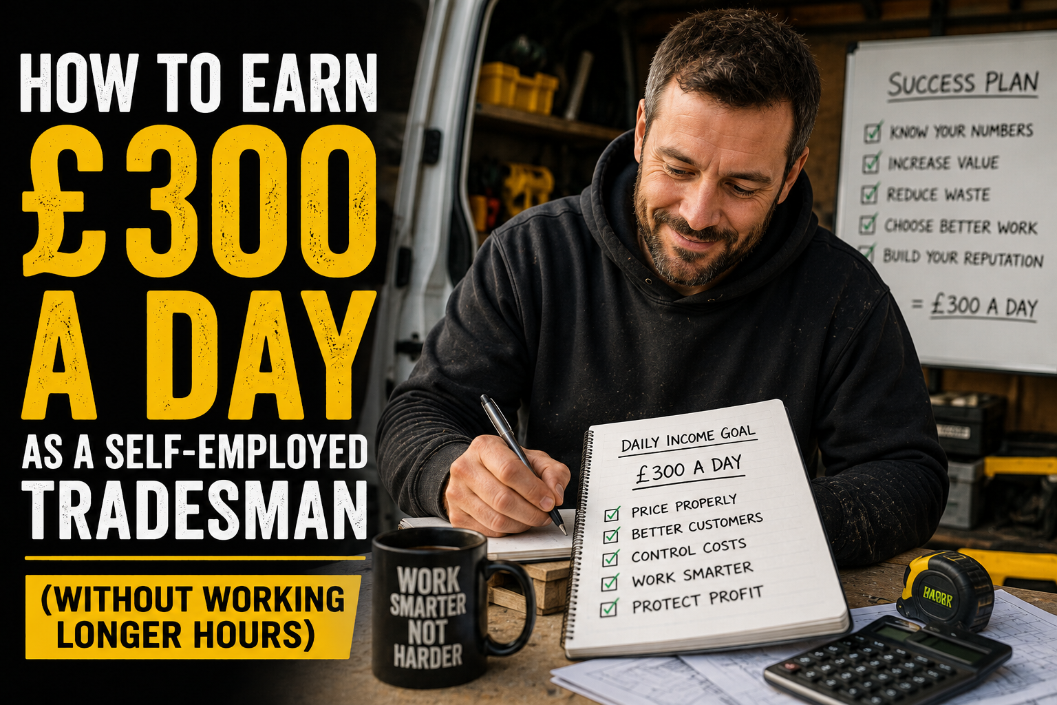 How to Earn £300 a Day as a Self-Employed Tradesman (Without Working Longer Hours)